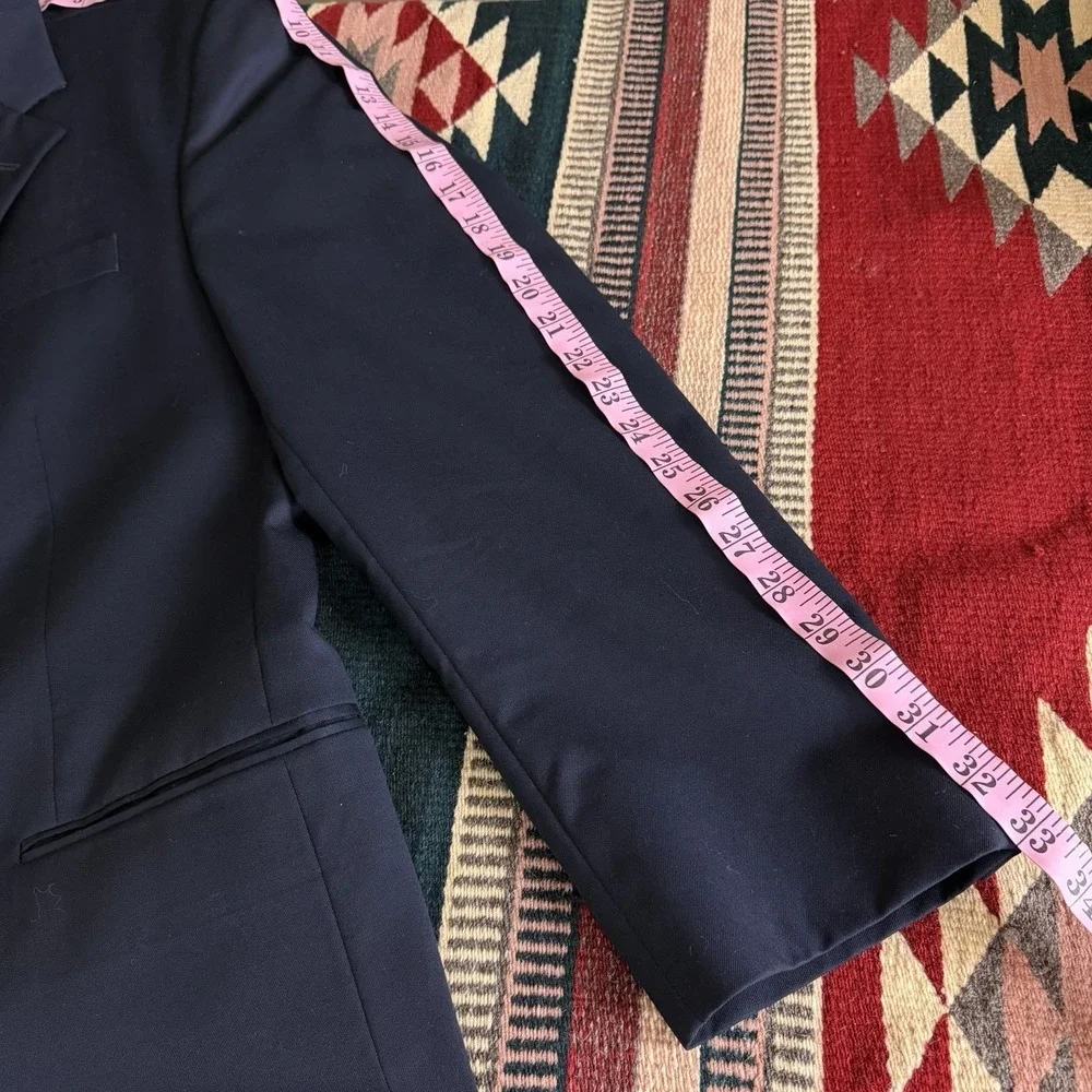 Brooks Brothers 346 Blazer Mens Sz 44R Navy Wool Gold Button Sport Coat Jacket